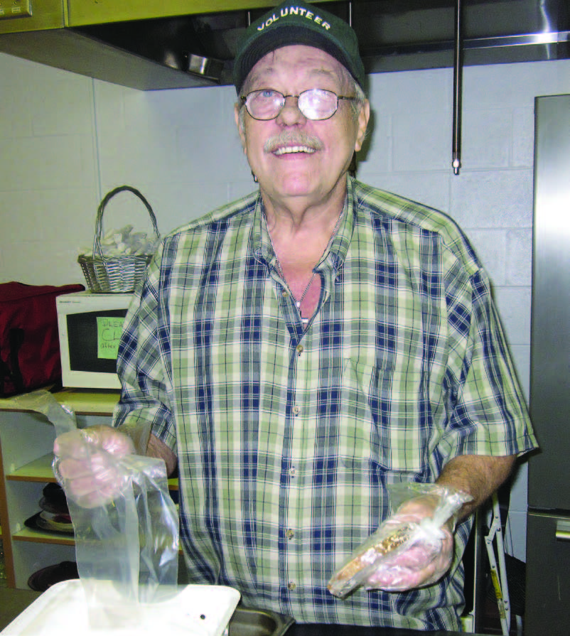 Randy working in the kitchen at the PC Elderly Nutrition Center. 